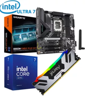 Upgrade Kit- INTEL CORE ULTRA 7 265 | 16GB DDR5 RAM | GIGABYTE B860M EAGLE PLUS WIFI DDR5