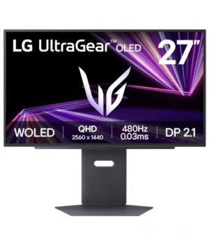 LG 27GX790A-B 27″ QHD 2560x1440 OLED GAMING MONITOR 0.03ms 480Hz Flat