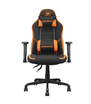 Cougar Fusion SF Gaming Chair (Orange & Black) 2D Armrests