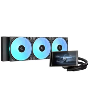 DeepCool LT360 VISION ARGB 4.5″ LCD All-in-one CPU Liquid Cooler – Black