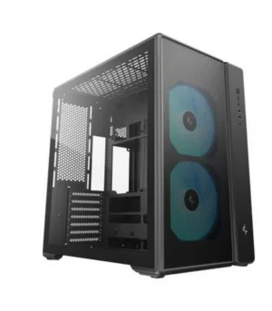 DeepCool CG590 Mesh 2F ATX ARGB Gaming Chassis – Black